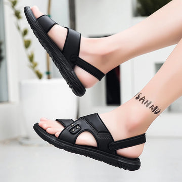 Xajzpa Slippers for Men Summer Comfortable Breathable Casual Soft Men's Sandals Fashionable and Versatile Beach Shoes Mens Slippers